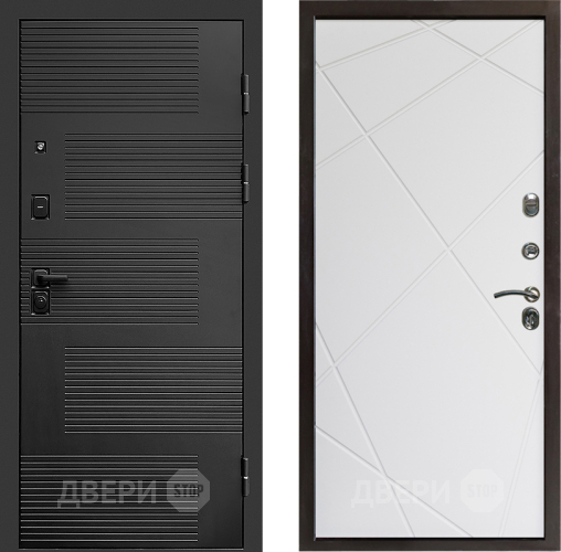 Входная металлическая Дверь Престиж Favorit Лучи Бетон белый в Одинцово