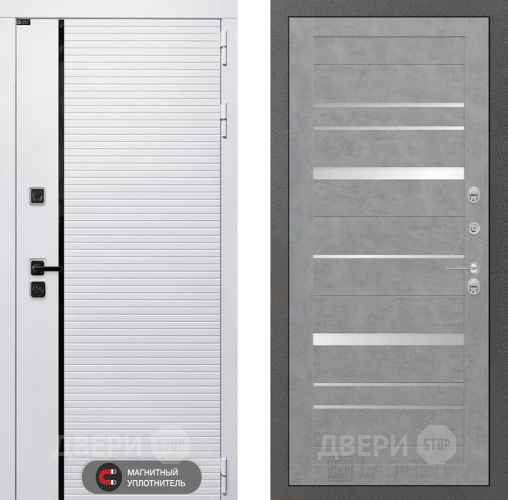 Входная металлическая Дверь Лабиринт (LABIRINT) Royal 20 Бетон светлый в Одинцово