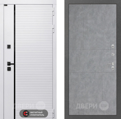 Входная металлическая Дверь Лабиринт (LABIRINT) Royal 21 Бетон светлый в Одинцово