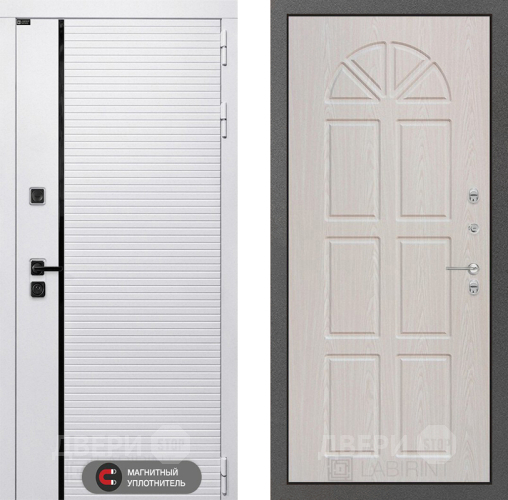 Входная металлическая Дверь Лабиринт (LABIRINT) Royal 15 VINORIT Алмон 25 в Одинцово