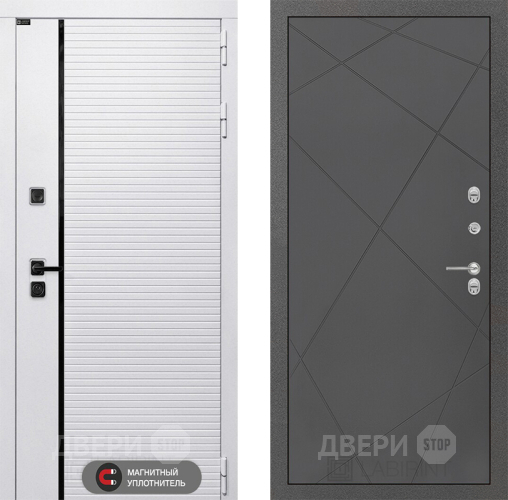 Входная металлическая Дверь Лабиринт (LABIRINT) Royal 24 Графит софт в Одинцово