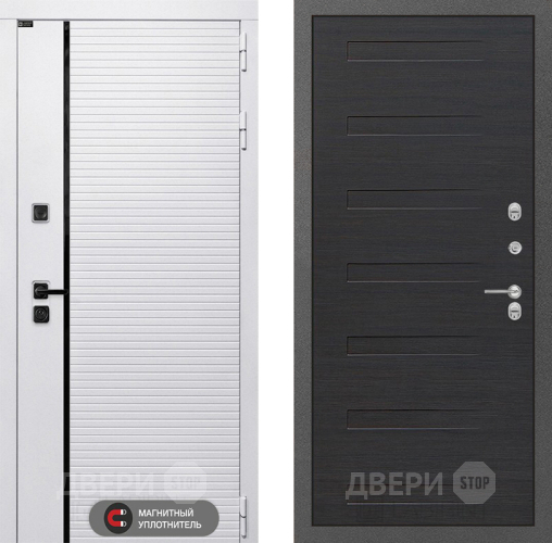 Входная металлическая Дверь Лабиринт (LABIRINT) Royal 14 Эковенге поперечный в Одинцово