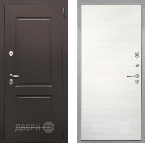 Входная металлическая Дверь Интекрон (INTECRON) Кампо Гладкая Дуб сильвер поперечный в Одинцово