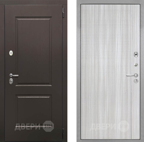 Входная металлическая Дверь Интекрон (INTECRON) Кампо В-07 с молдингом Сандал белый в Одинцово