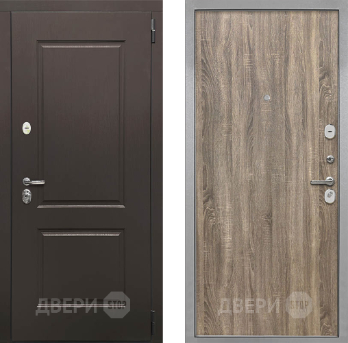 Входная металлическая Дверь Интекрон (INTECRON) Кампо Гладкая Дуб турин в Одинцово