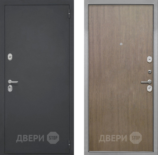 Входная металлическая Дверь Интекрон (INTECRON) Гектор Гладкая шпон Венге коричневый в Одинцово