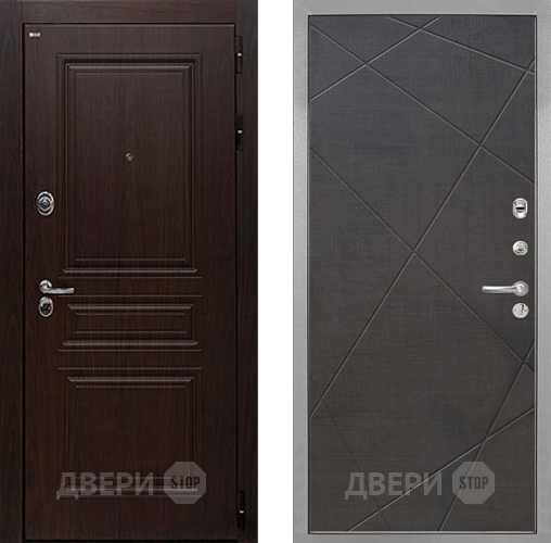 Входная металлическая Дверь Интекрон (INTECRON) Брайтон Тиковое Дерево Лучи-М Венге распил кофе в Одинцово