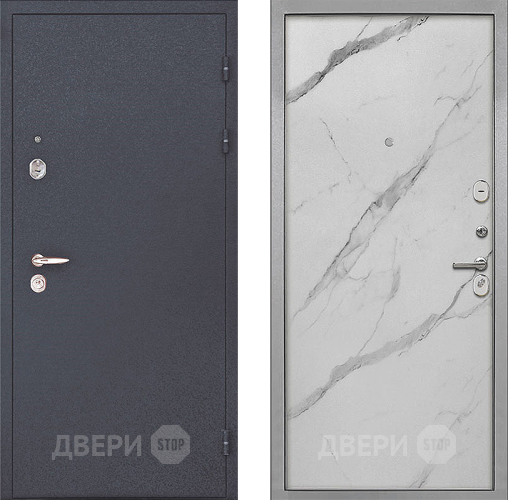 Входная металлическая Дверь Интекрон (INTECRON) Колизей Гладкая Мрамор натуральный арктик в Одинцово
