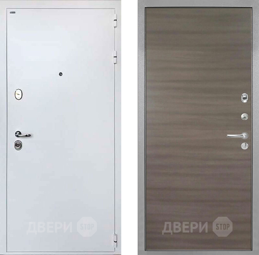 Входная металлическая Дверь Интекрон (INTECRON) Колизей White Гладкая Дуб тоскано поперечный в Одинцово