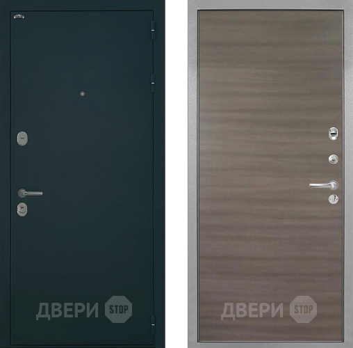 Входная металлическая Дверь Интекрон (INTECRON) Греция Гладкая Дуб тоскано поперечный в Одинцово