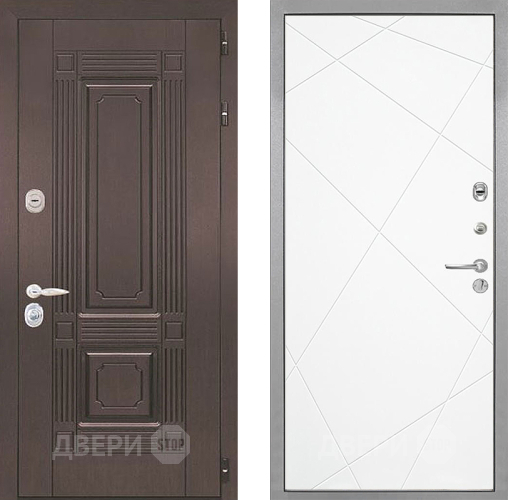 Входная металлическая Дверь Интекрон (INTECRON) Италия Лучи-М Софт милк в Одинцово