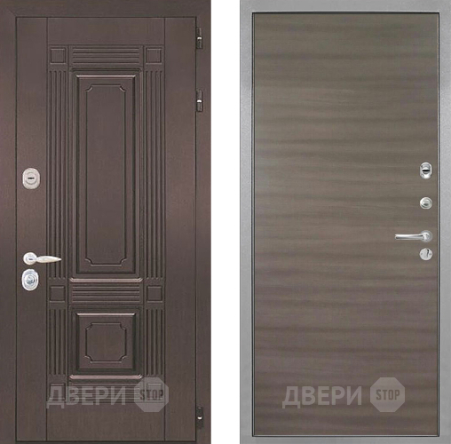 Входная металлическая Дверь Интекрон (INTECRON) Италия Гладкая Дуб тоскано поперечный в Одинцово
