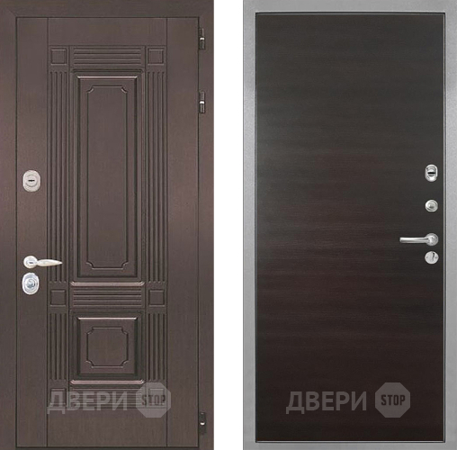 Входная металлическая Дверь Интекрон (INTECRON) Италия Гладкая Эковенге поперечный в Одинцово