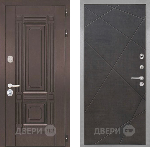 Входная металлическая Дверь Интекрон (INTECRON) Италия Лучи-М Венге распил кофе в Одинцово