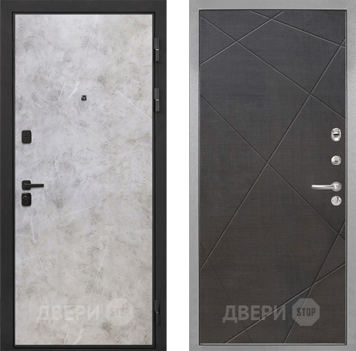 Входная металлическая Дверь Интекрон (INTECRON) Профит Black Мрамор Светлый Лучи-М Венге распил кофе в Одинцово