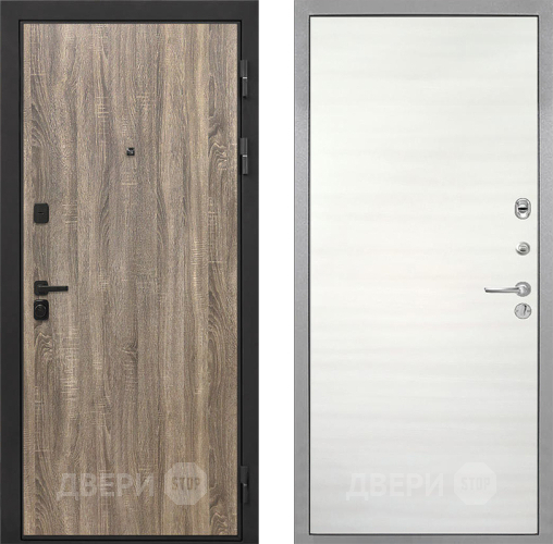 Дверь Интекрон (INTECRON) Профит Black Дуб Турин Гладкая Дуб сильвер поперечный в Одинцово