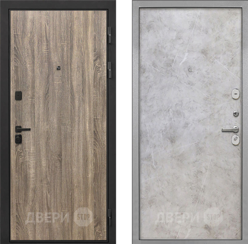 Дверь Интекрон (INTECRON) Профит Black Дуб Турин Гладкая Мрамор светлый в Одинцово