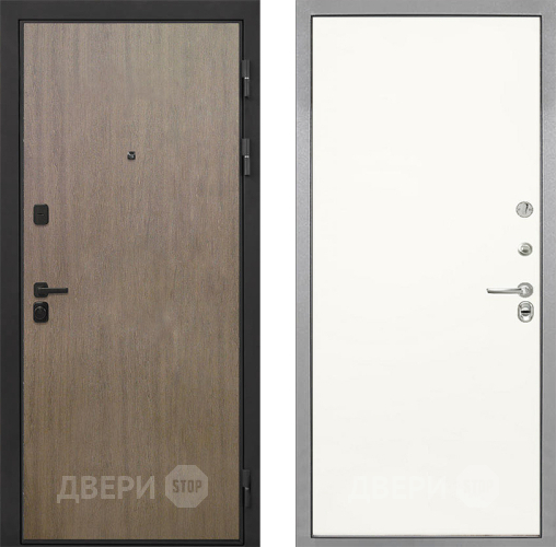 Входная металлическая Дверь Интекрон (INTECRON) Профит Black Венге Коричневый Гладкая Слоновая кость в Одинцово