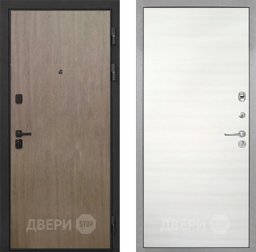 Входная металлическая Дверь Интекрон (INTECRON) Профит Black Венге Коричневый Гладкая Дуб сильвер поперечный в Одинцово