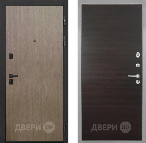 Входная металлическая Дверь Интекрон (INTECRON) Профит Black Венге Коричневый Гладкая Эковенге поперечный в Одинцово