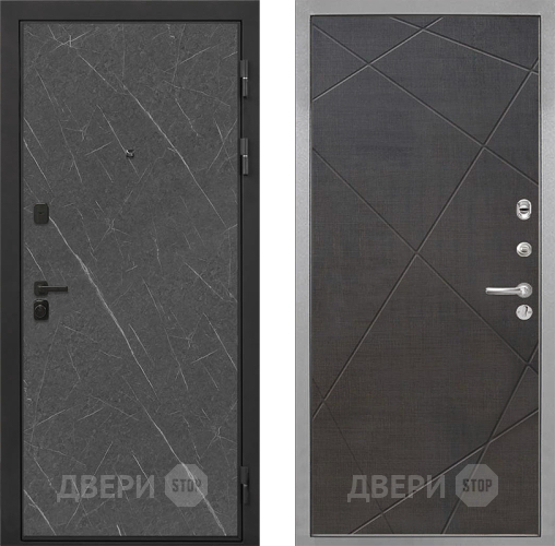 Входная металлическая Дверь Интекрон (INTECRON) Профит Black Гранит Лава Оникс Лучи-М Венге распил кофе в Одинцово