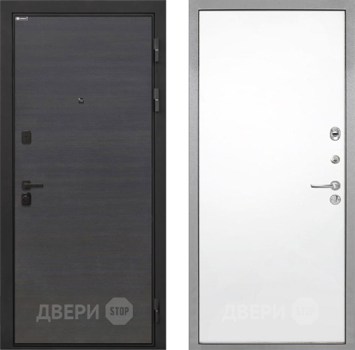 Входная металлическая Дверь Интекрон (INTECRON) Профит Black Эковенге Гладкая Силк Сноу в Одинцово