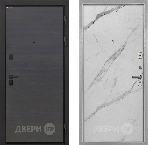 Дверь Интекрон (INTECRON) Профит Black Эковенге Гладкая Мрамор натуральный арктик в Одинцово