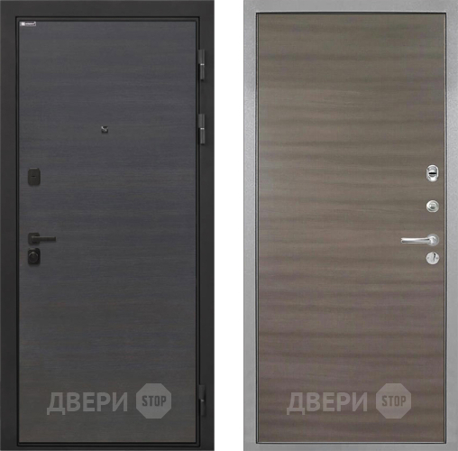 Входная металлическая Дверь Интекрон (INTECRON) Профит Black Эковенге Гладкая Дуб тоскано поперечный в Одинцово