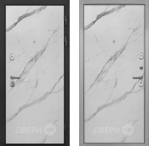 Входная металлическая Дверь Интекрон (INTECRON) Гектор Мрамор Арктик Гладкая Мрамор натуральный арктик в Одинцово