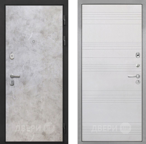 Входная металлическая Дверь Интекрон (INTECRON) Гектор Мрамор Светлый ФЛ-316 Белый ясень в Одинцово