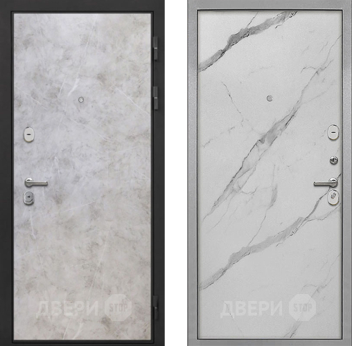 Входная металлическая Дверь Интекрон (INTECRON) Гектор Мрамор Светлый Гладкая Мрамор натуральный арктик в Одинцово