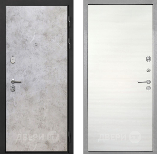 Входная металлическая Дверь Интекрон (INTECRON) Гектор Мрамор Светлый Гладкая Дуб сильвер поперечный в Одинцово