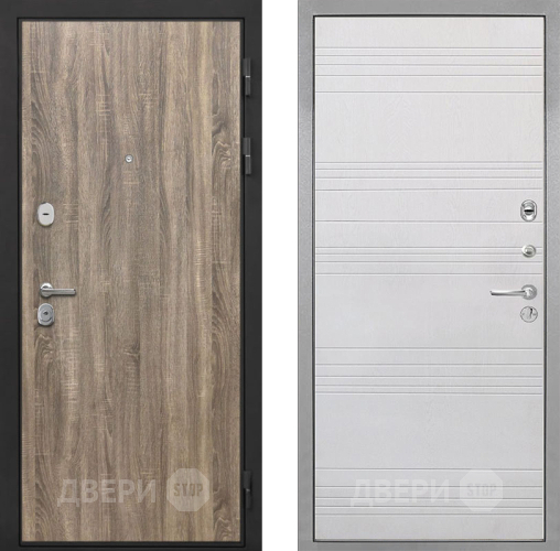 Входная металлическая Дверь Интекрон (INTECRON) Гектор Дуб Турин ФЛ-316 Белый ясень в Одинцово