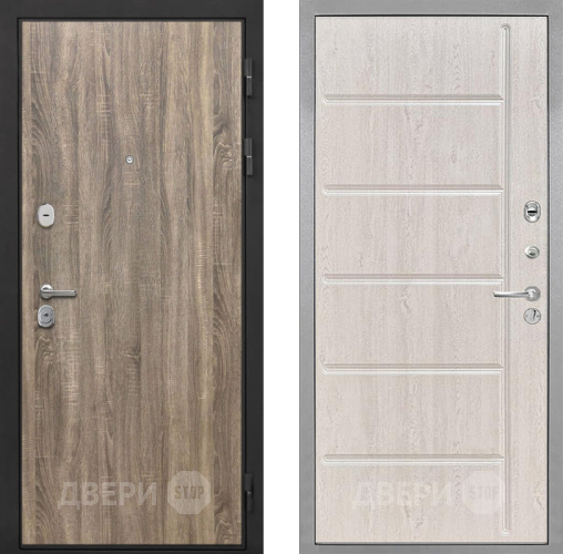 Входная металлическая Дверь Интекрон (INTECRON) Гектор Дуб Турин ФЛ-102 Сосна белая в Одинцово