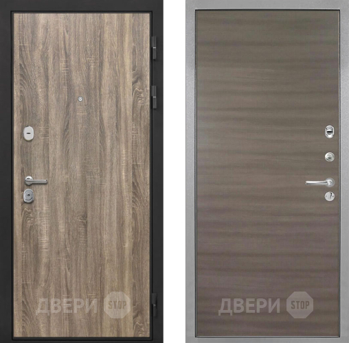 Входная металлическая Дверь Интекрон (INTECRON) Гектор Дуб Турин Гладкая Дуб тоскано поперечный в Одинцово