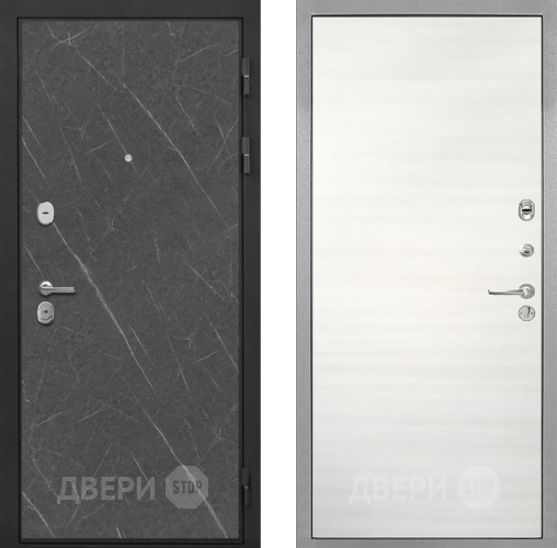 Входная металлическая Дверь Интекрон (INTECRON) Гектор Гранит Лава Оникс Гладкая Дуб сильвер поперечный в Одинцово