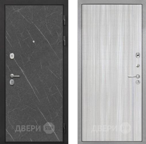 Входная металлическая Дверь Интекрон (INTECRON) Гектор Гранит Лава Оникс В-07 с молдингом Сандал белый в Одинцово