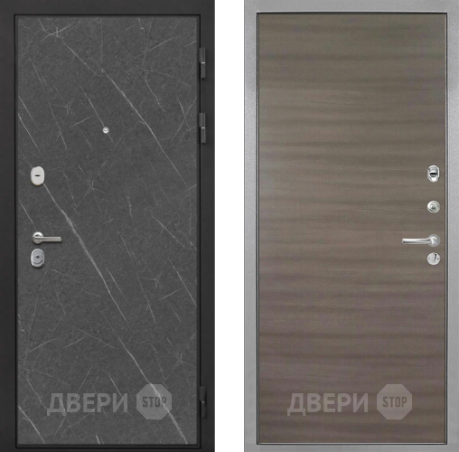 Входная металлическая Дверь Интекрон (INTECRON) Гектор Гранит Лава Оникс Гладкая Дуб тоскано поперечный в Одинцово