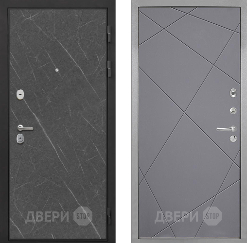 Входная металлическая Дверь Интекрон (INTECRON) Гектор Гранит Лава Оникс Лучи-М Графит софт в Одинцово
