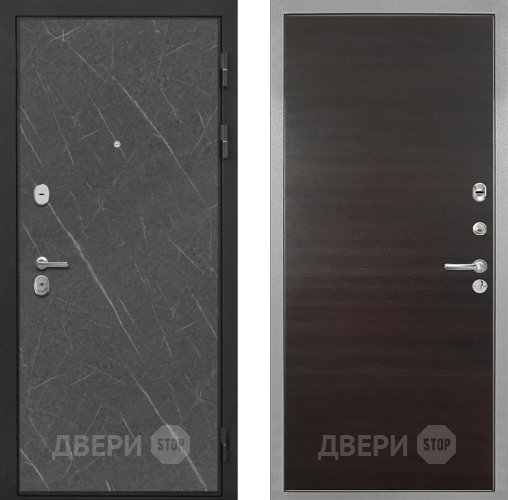 Входная металлическая Дверь Интекрон (INTECRON) Гектор Гранит Лава Оникс Гладкая Эковенге поперечный в Одинцово