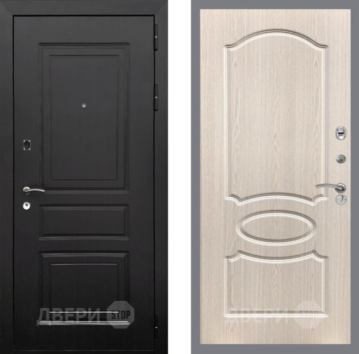 Входная металлическая Дверь Рекс (REX) 6 Венге FL-128 Беленый дуб в Одинцово