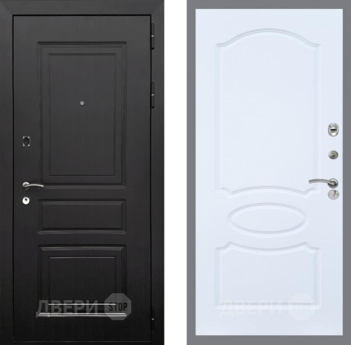 Входная металлическая Дверь Рекс (REX) 6 Венге FL-128 Силк Сноу в Одинцово