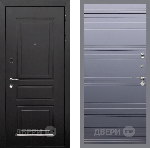 Входная металлическая Дверь Рекс (REX) 6 Венге Line Силк титан в Одинцово