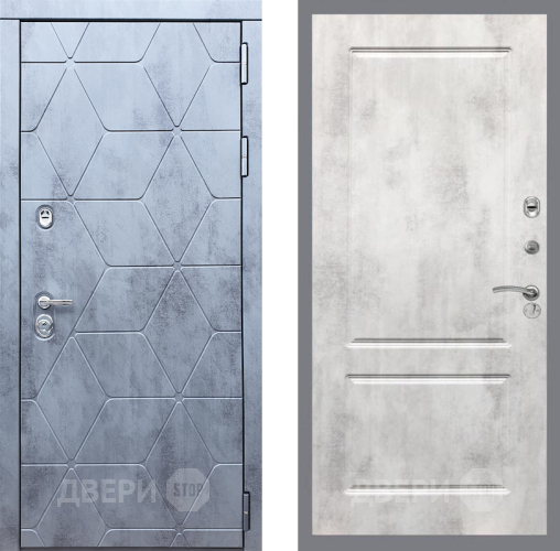 Входная металлическая Дверь Рекс (REX) 28 FL-117 Бетон светлый в Одинцово