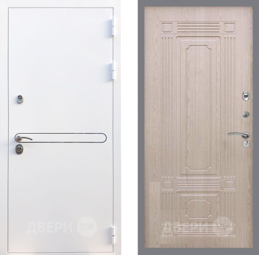 Входная металлическая Дверь Рекс (REX) 27 FL-2 Беленый дуб в Одинцово