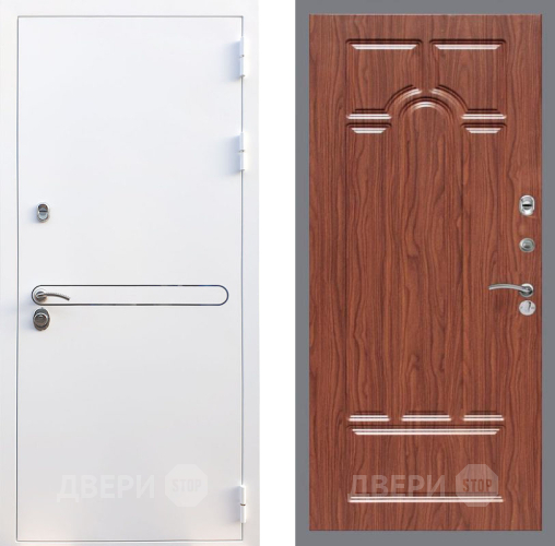 Входная металлическая Дверь Рекс (REX) 27 FL-58 орех тисненый в Одинцово