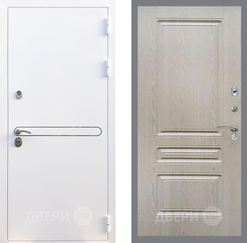 Входная металлическая Дверь Рекс (REX) 27 FL-243 Беленый дуб в Одинцово