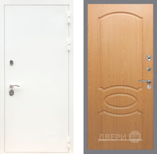 Дверь Рекс (REX) 5 Белая Шагрень FL-128 Дуб в Одинцово