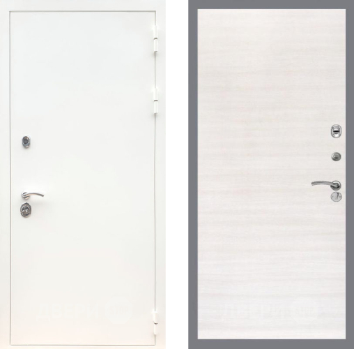 Входная металлическая Дверь Рекс (REX) 5 Белая Шагрень GL Акация в Одинцово