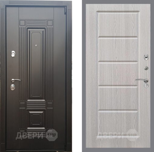 Входная металлическая Дверь Рекс (REX) 9 FL-39 Беленый дуб в Одинцово